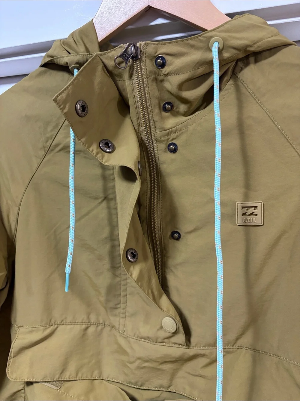 Billabong Olive Green Hooded Pullover